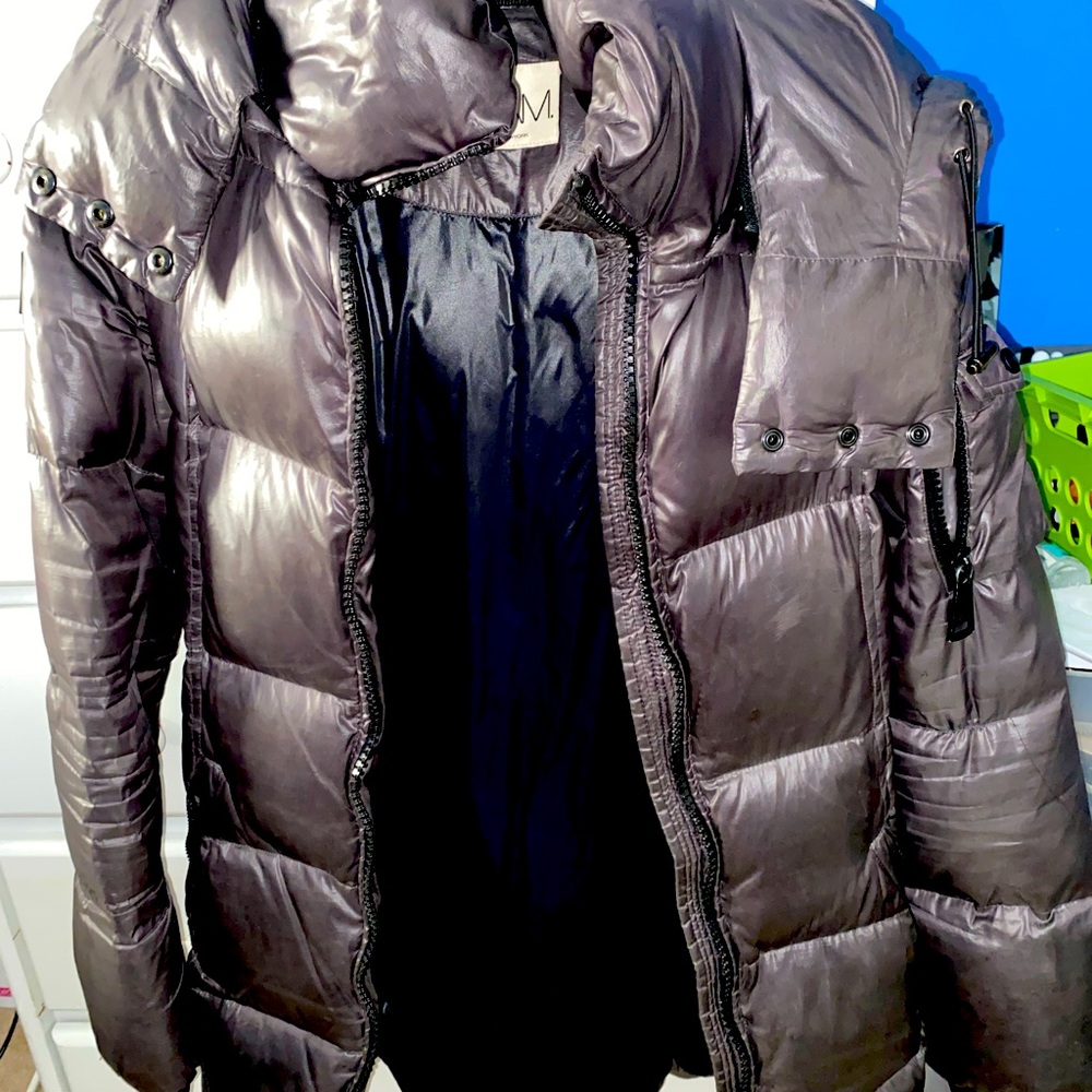 Gunmetal SAM coat for sale! (Minor tear in sleeve)